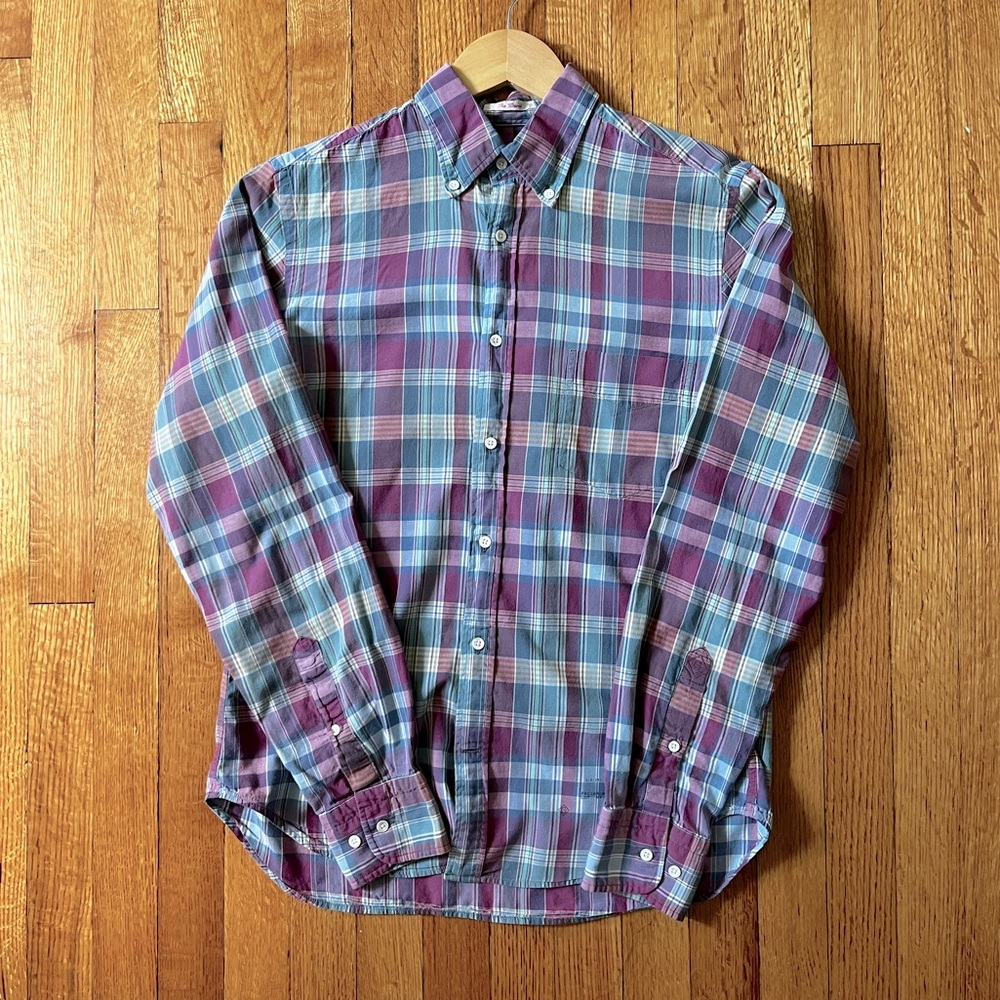 GANT Button Down Plaid Shirt, The David, Size Small